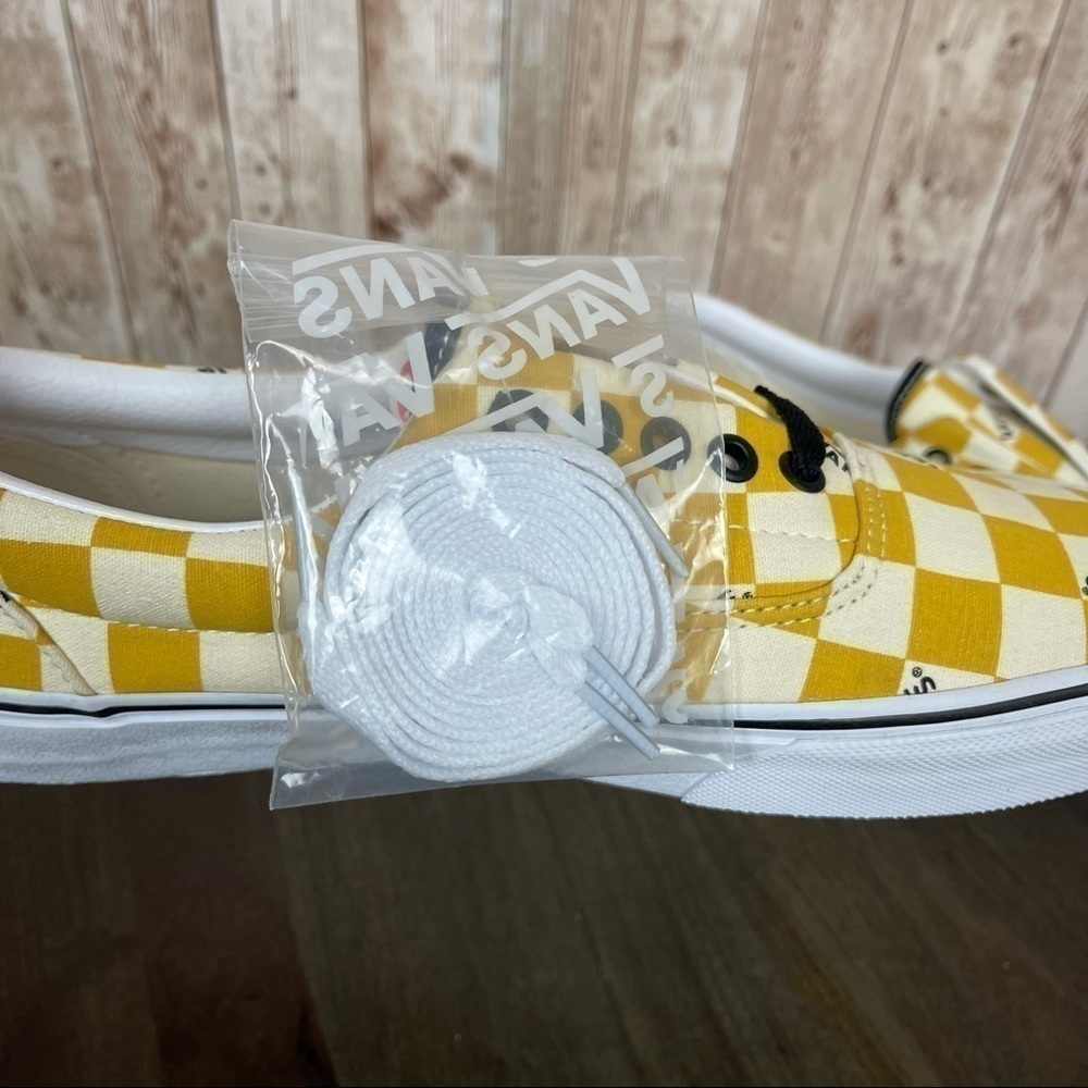 Vans Era Big Check Yolk Yellow Canvas Sneaker Size 11.5 Men - Picture 9 of 10